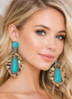 Turquoise and leopard