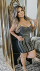 Rhinestone black dress