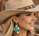 Cowprint western Earrings