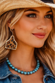 Leopard print earrings